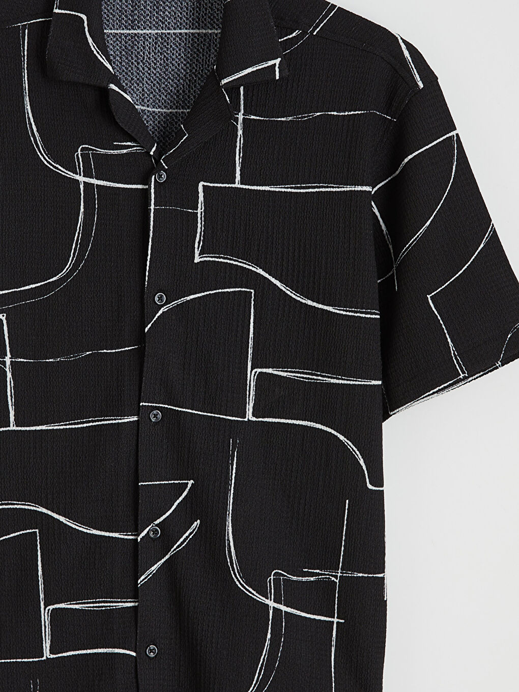 قميص اسود رجال-5