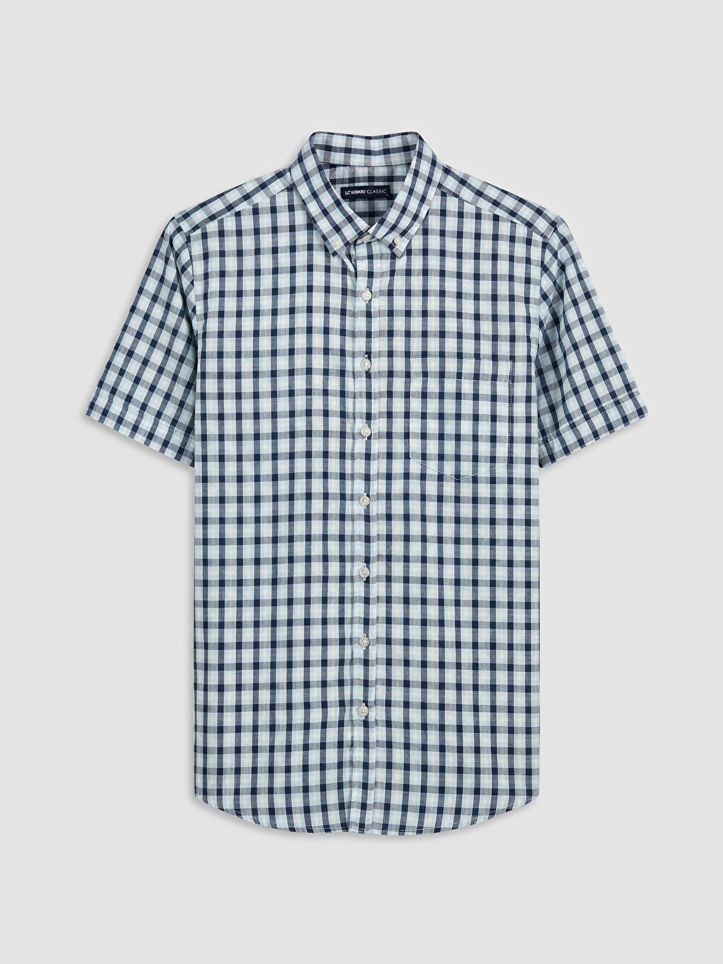 Regular Fit Plaid Oxford Men's Shirt-6