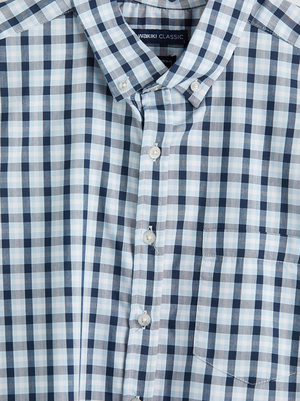 Regular Fit Plaid Oxford Men's Shirt-8