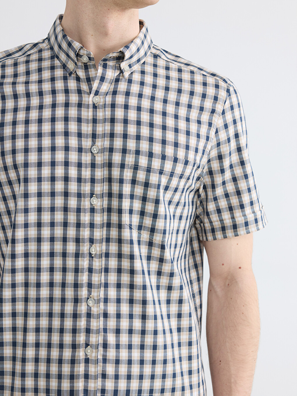 Chemise Oxford À Carreaux Regular Fit Pour Homme-4