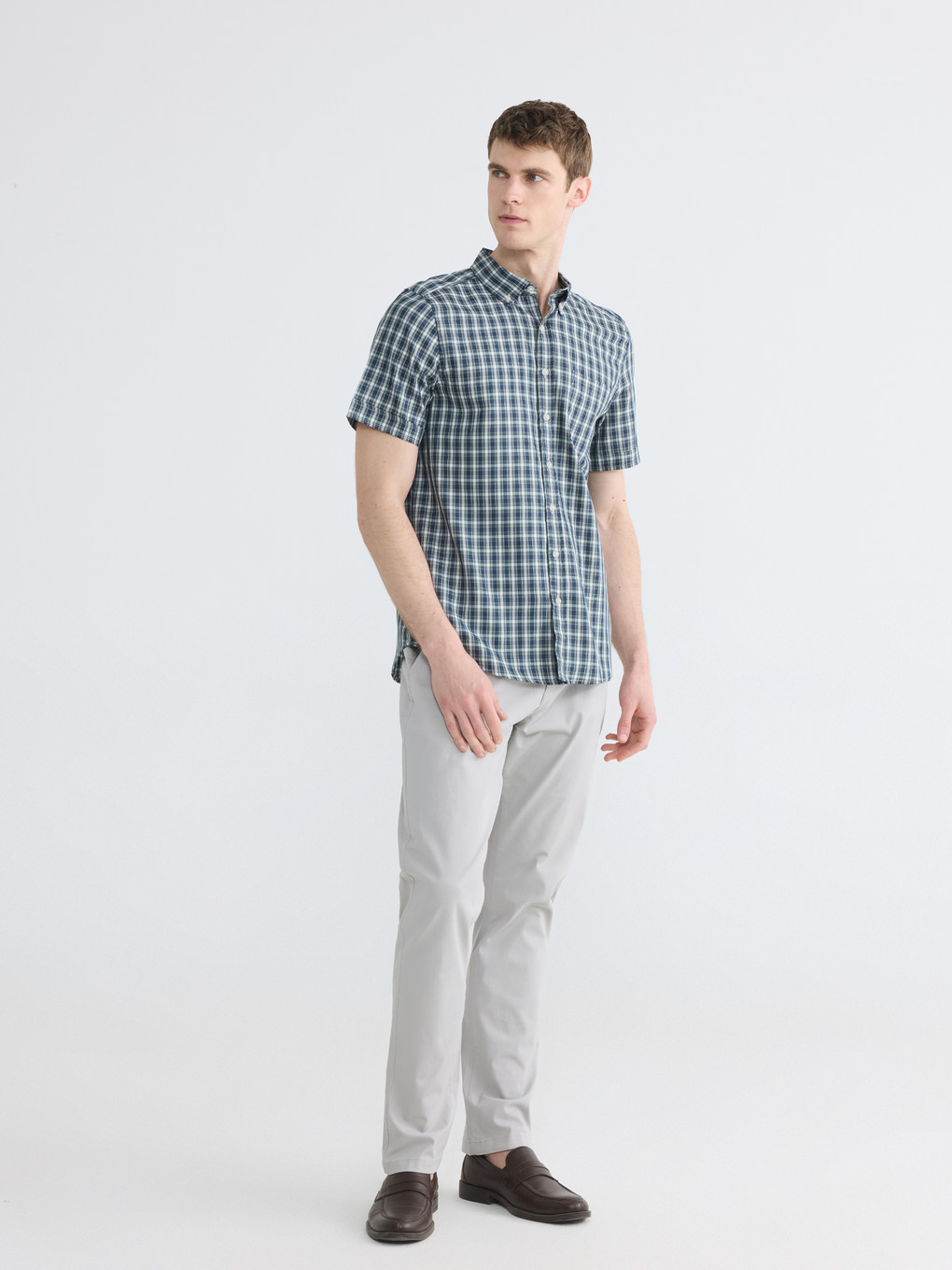 Chemise Oxford À Carreaux Regular Fit Pour Homme-3