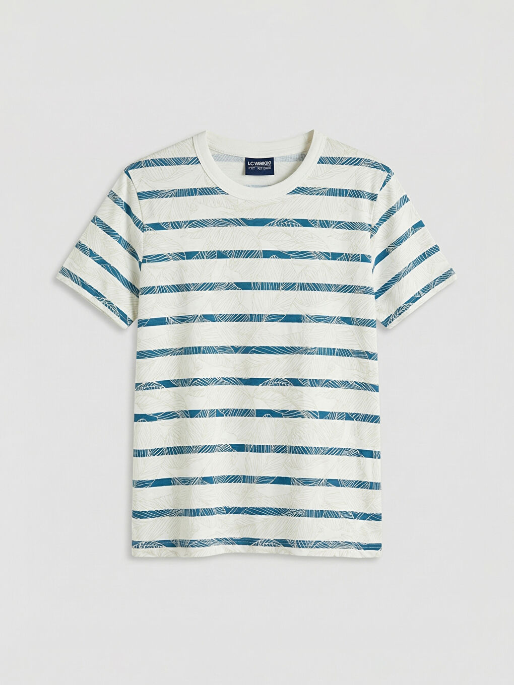 Ekru Bisiklet Yaka Erkek Çocuk Tişört 2'li-1