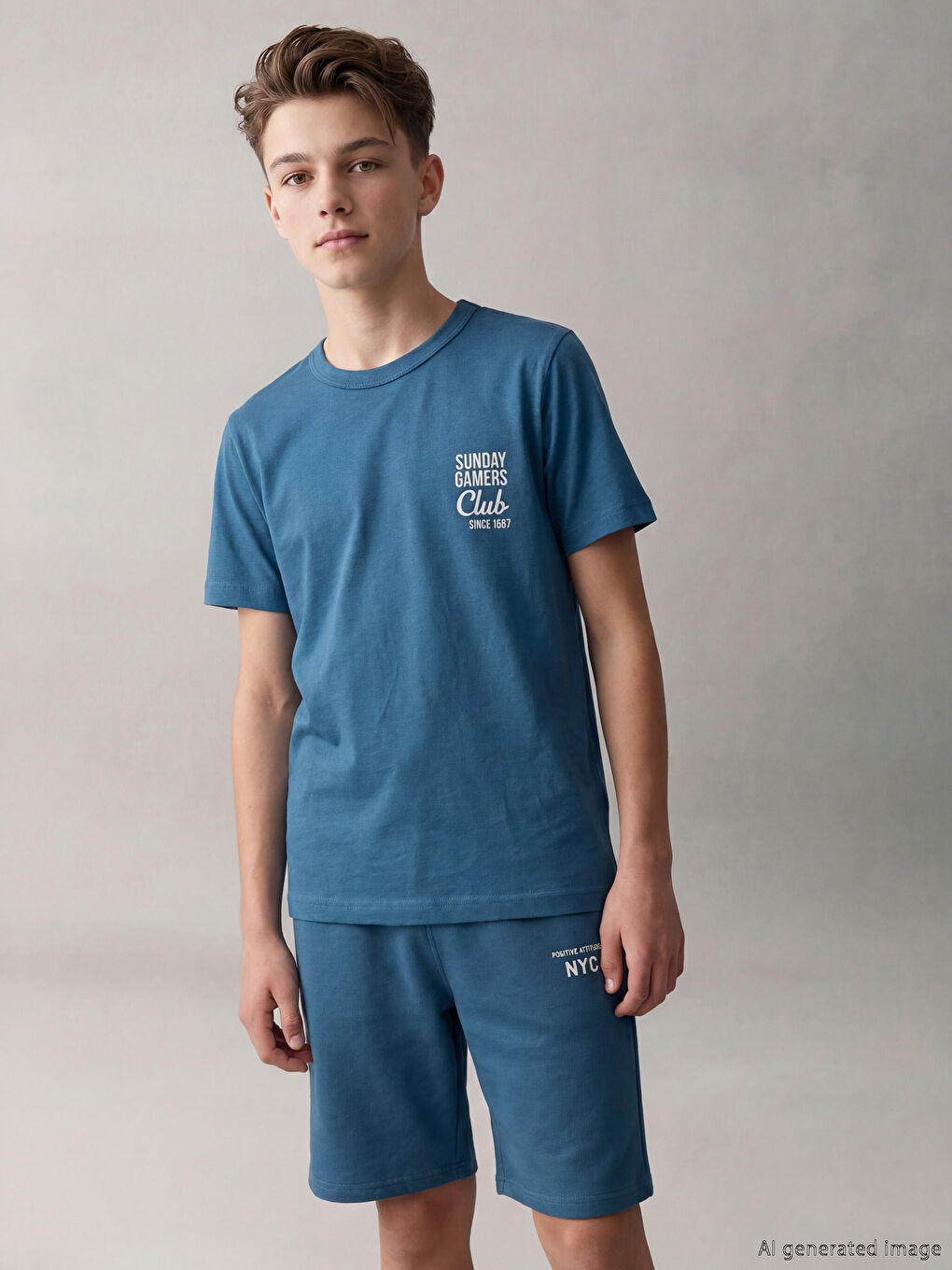 تيشيرت ولادي ياقة دائرية - عبوة من ٢-1