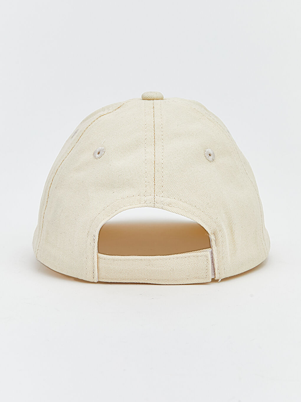 Bej Yazı Nakışlı Erkek Bebek Kep Şapka-2