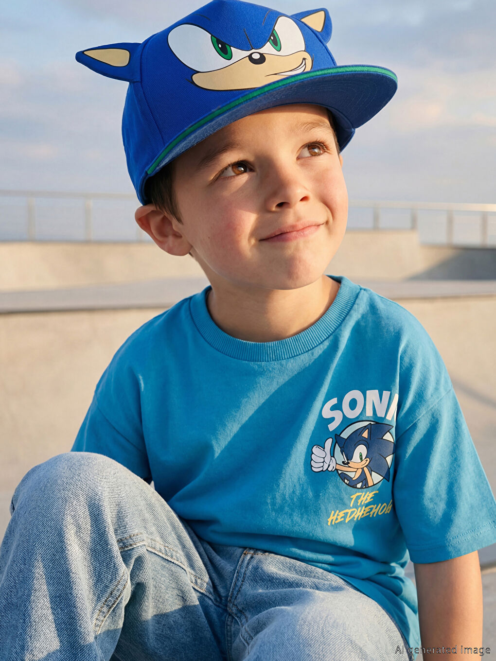 Sonic Printed Baby Boys' Beanie