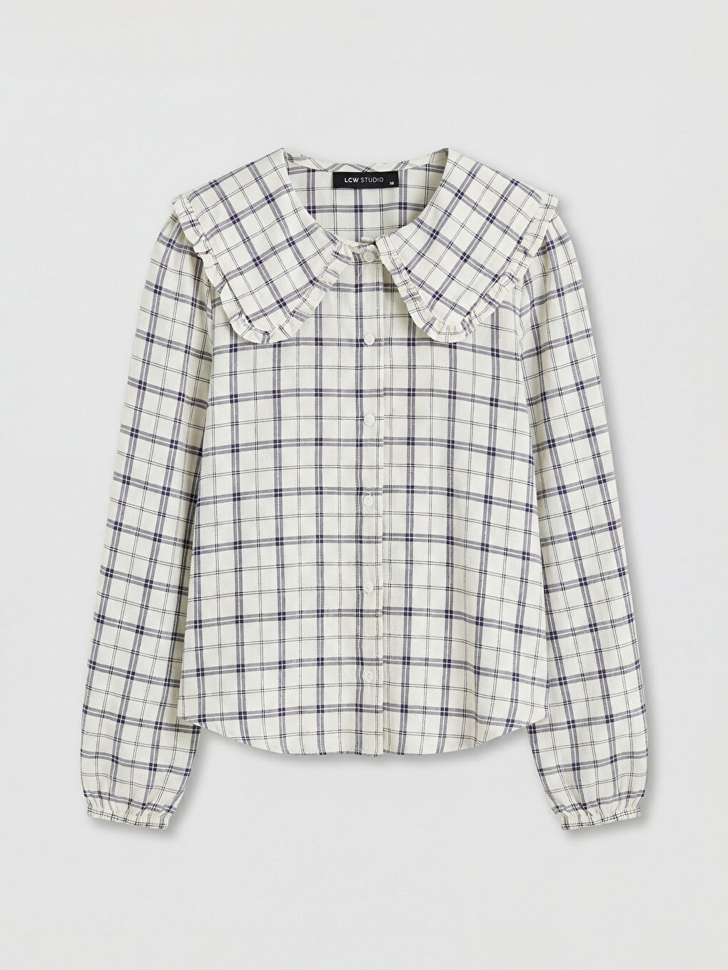 Πουκάμισο Καρό με Πέτερ Παν Γιακά για γυναίκες