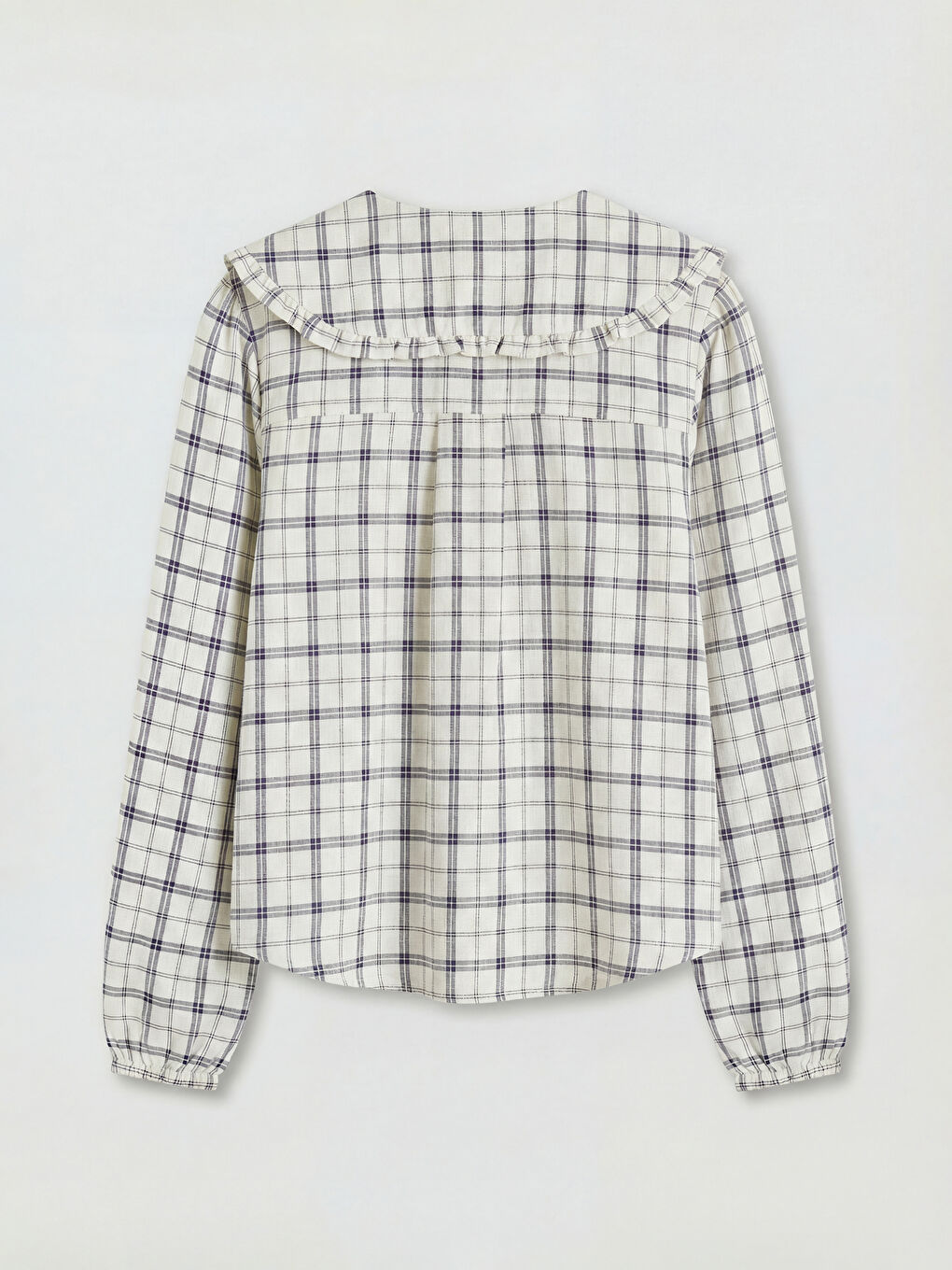 Πουκάμισο Καρό με Πέτερ Παν Γιακά για γυναίκες-1