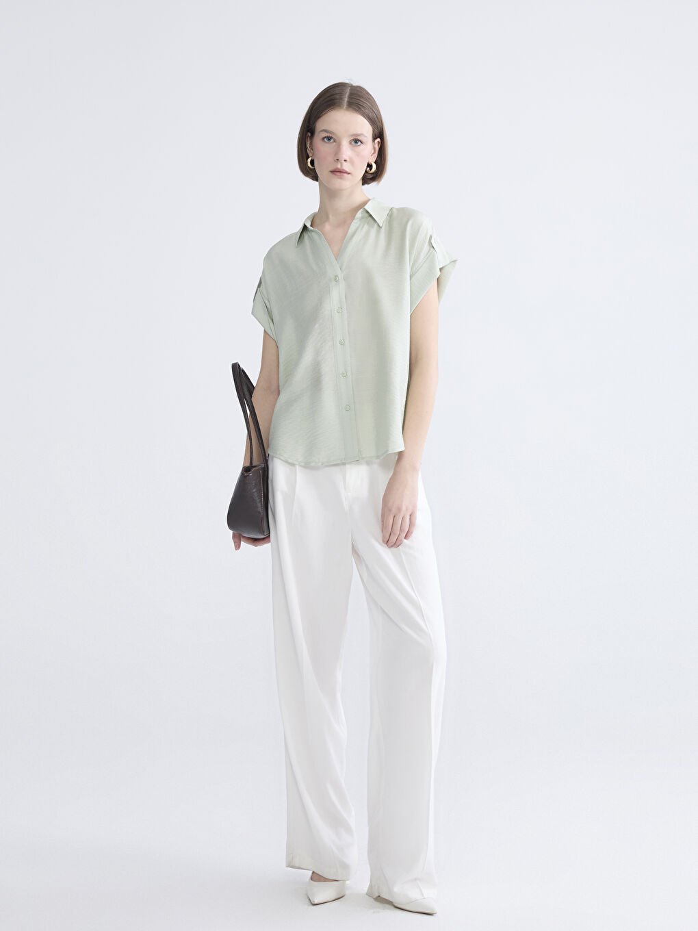 Cămașă VERDE Femeie-1