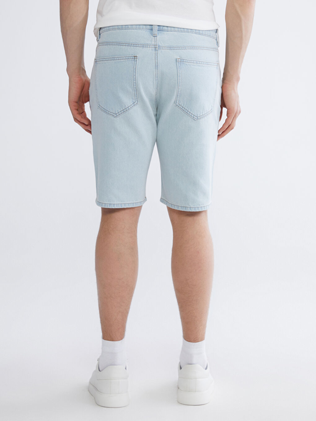 Man INDIGO Denim Shorts-3