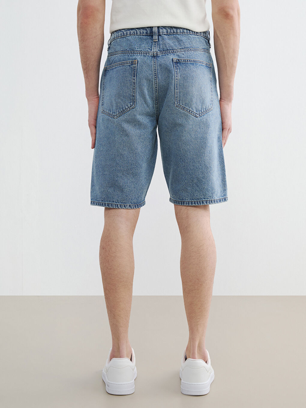Man INDIGO Denim Shorts-3