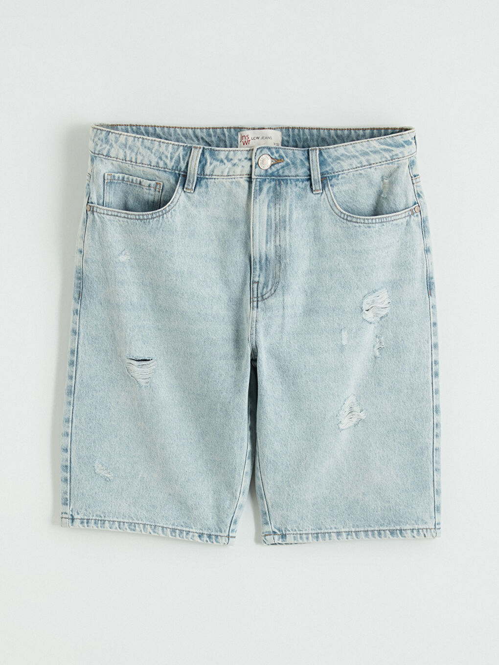 Man INDIGO Denim Shorts-4