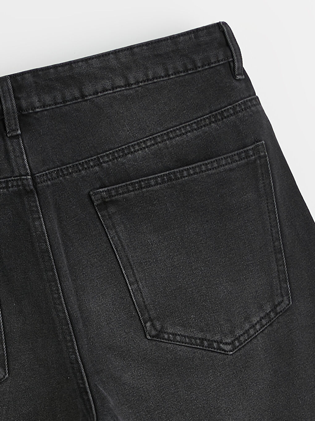 Мъжки дънкови къси панталони с редовна кройка-5