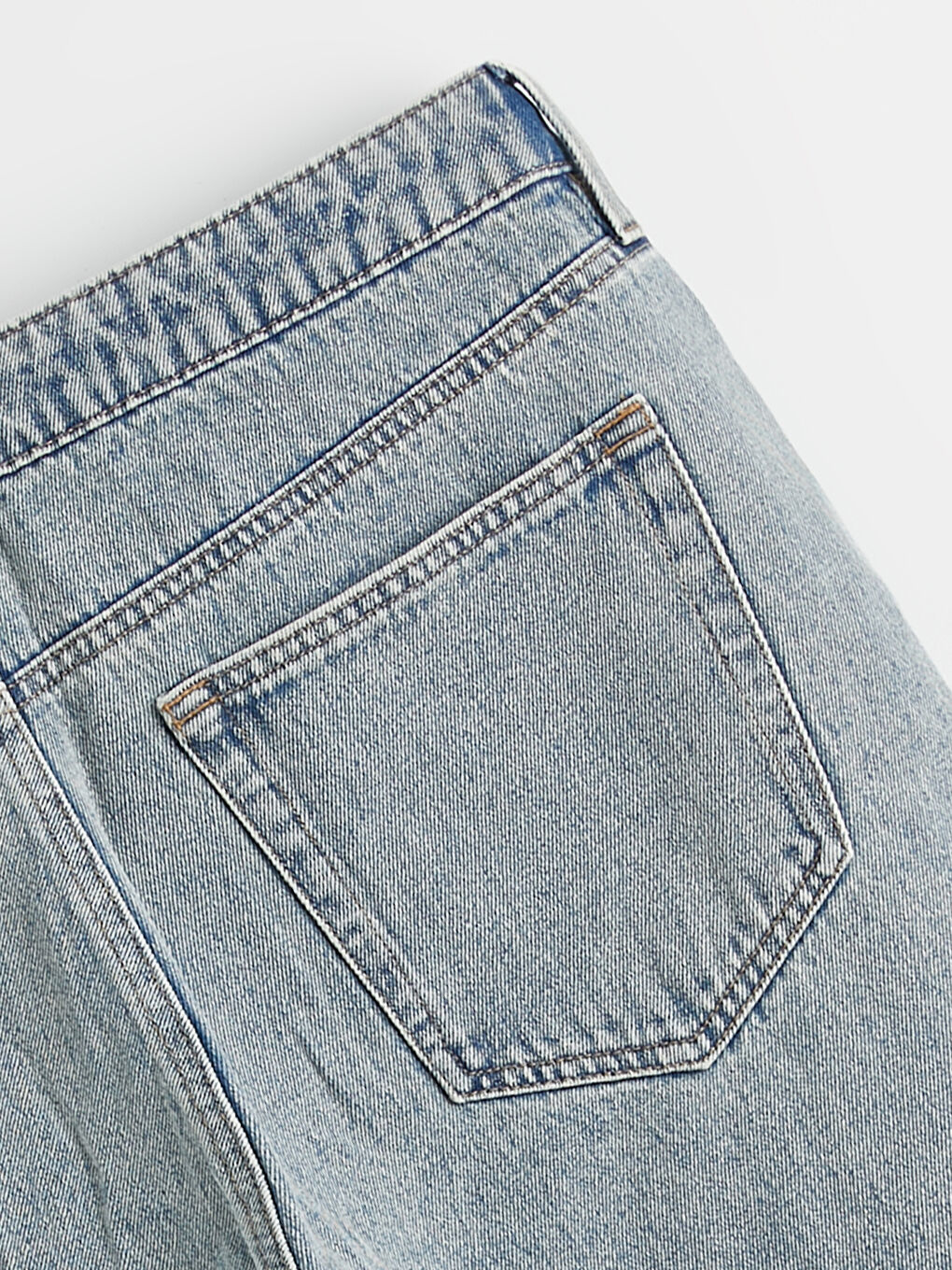 Мъжки дънкови къси панталони с редовна кройка-6