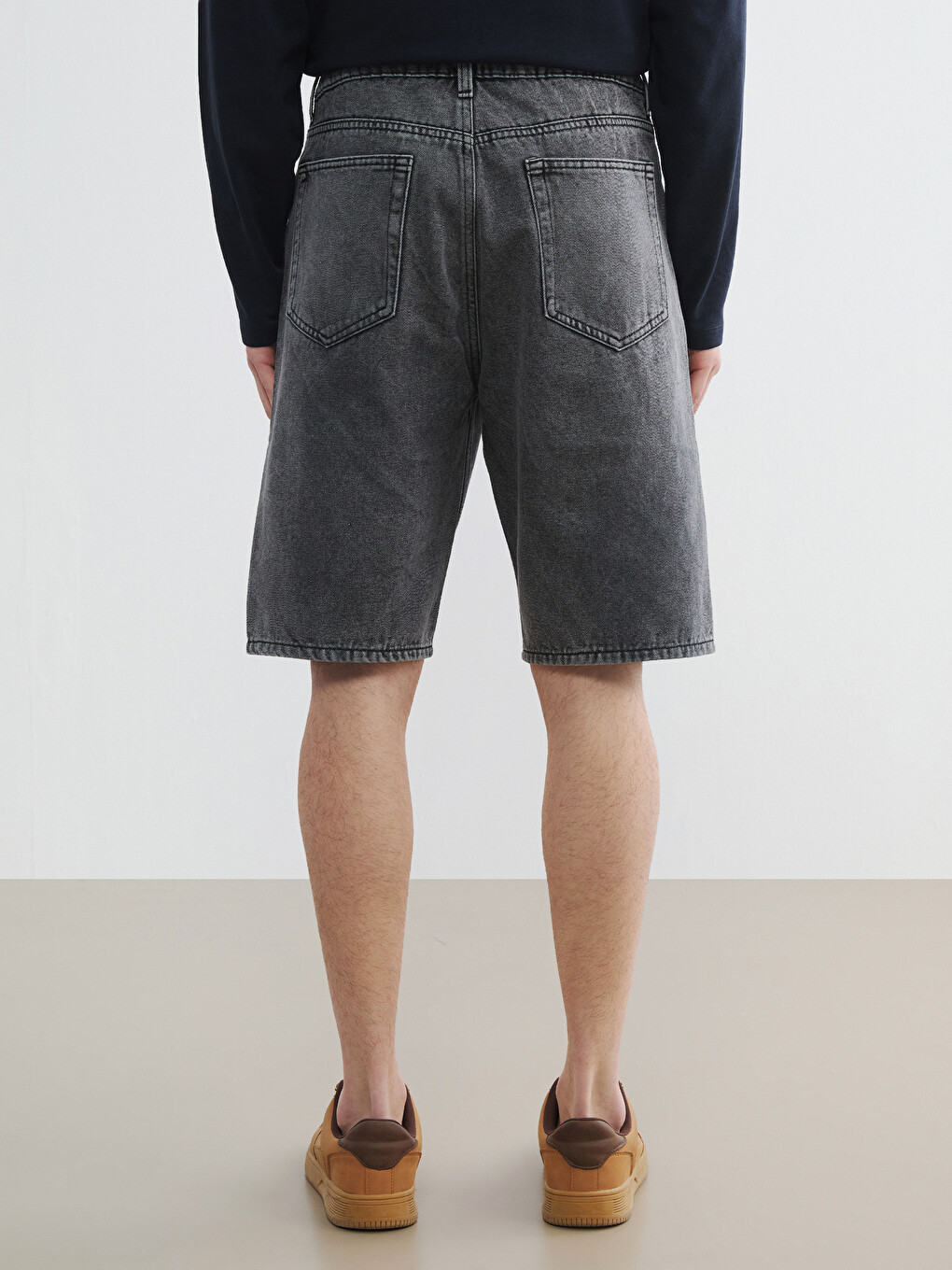 Pantaloni Scurți Jean Regular Fit Bărbați-3
