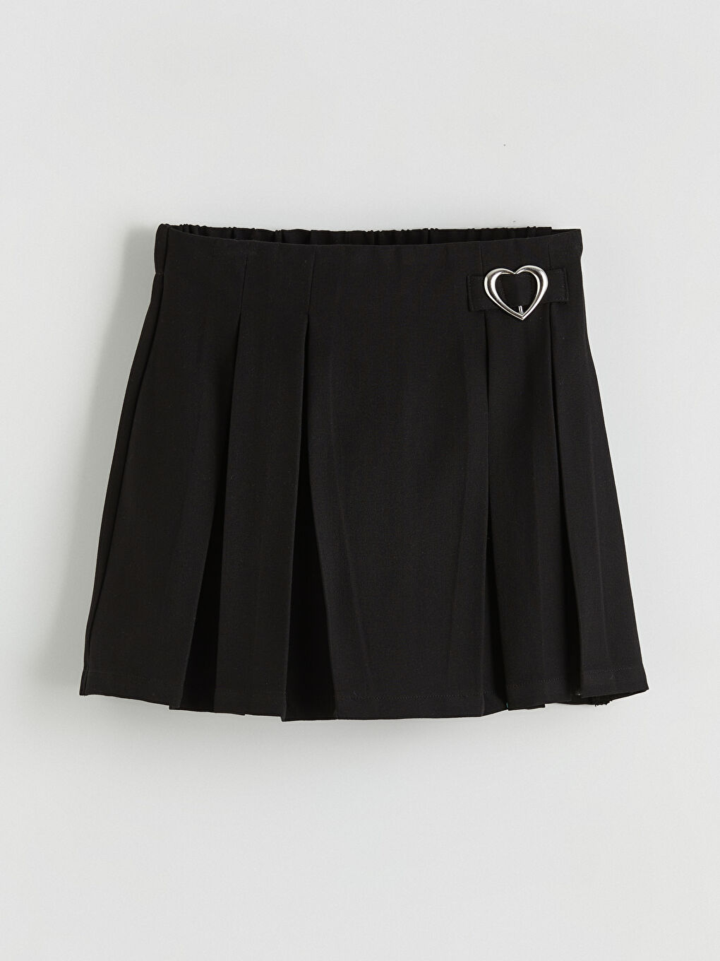 Плисирана пола-шорти за момичета с еластична талия.