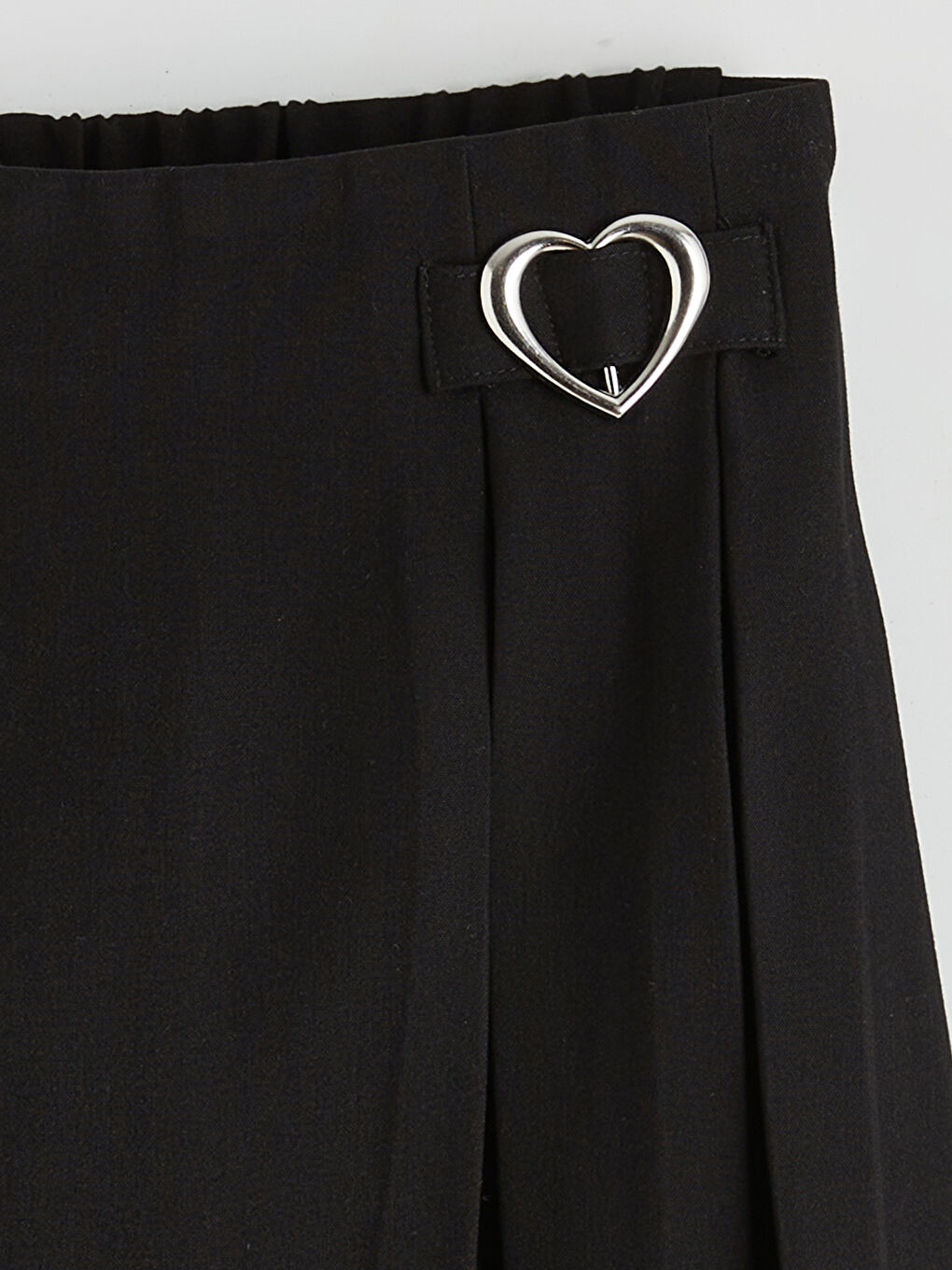 Плисирана пола-шорти за момичета с еластична талия.-1