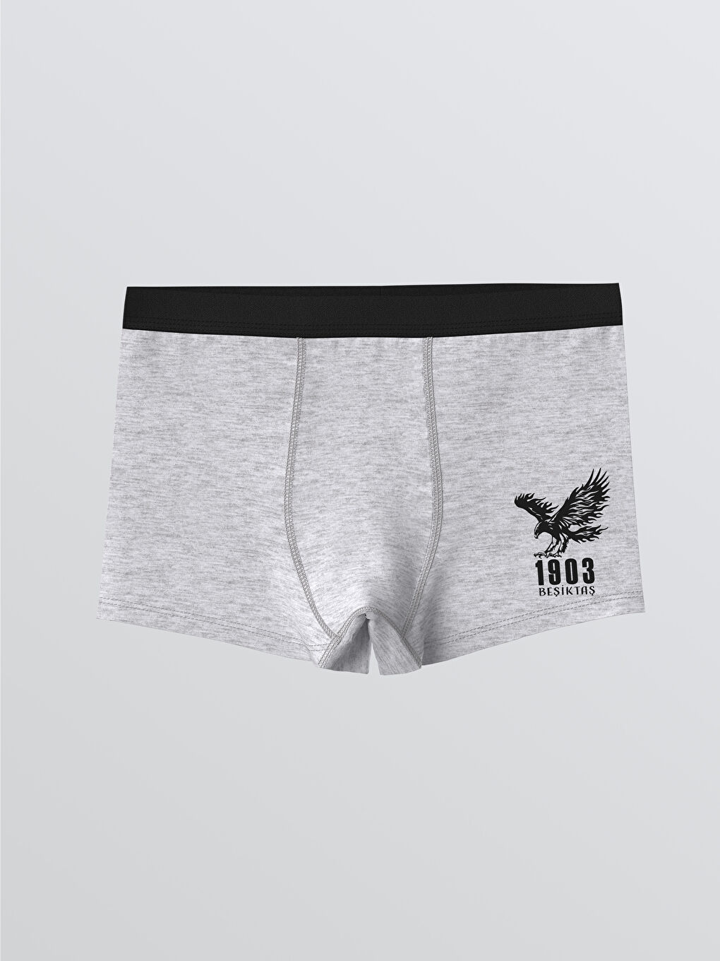 Beyaz Beşiktaş Baskılı Erkek Çocuk Boxer 3'lü-1