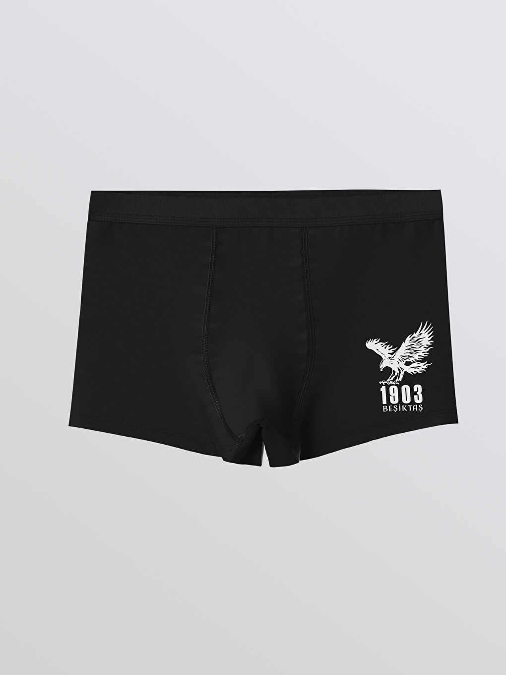 Beyaz Beşiktaş Baskılı Erkek Çocuk Boxer 3'lü-3