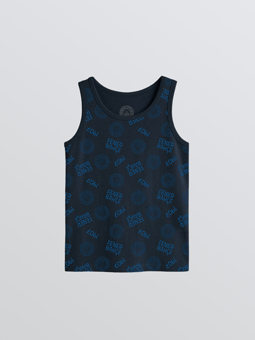 Lacivert Fenerbahçe Baskılı Erkek Çocuk Atlet 2'li-1