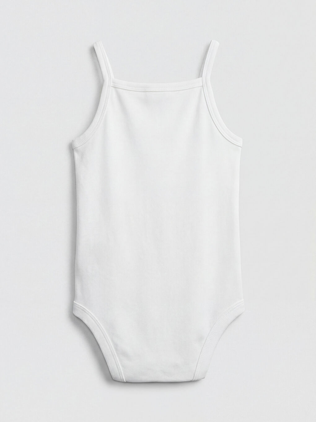 Ekru Kare Yaka Kız Bebek Çıtçıtlı Body 3'lü-4