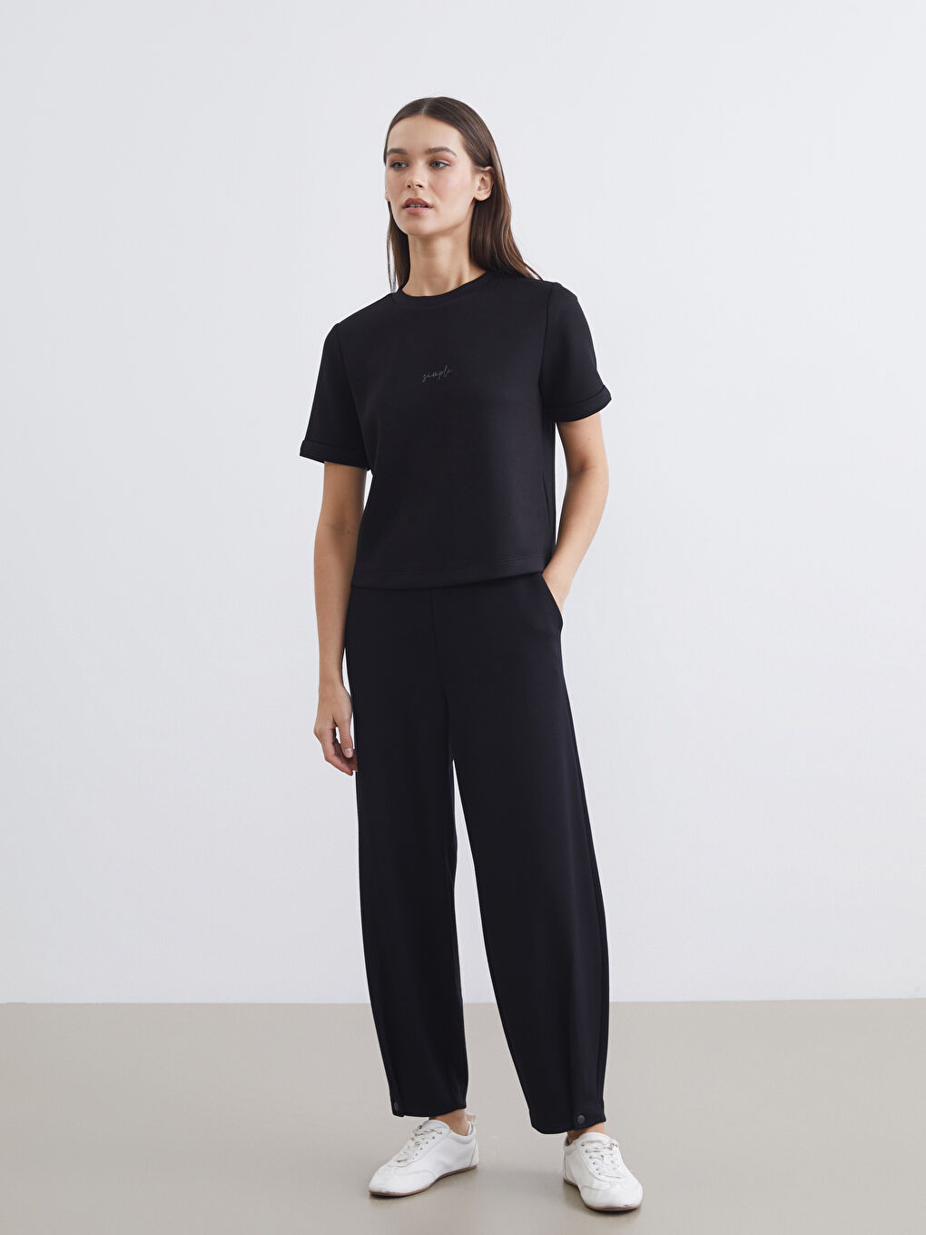 Woman BLACK T-Shirt-1