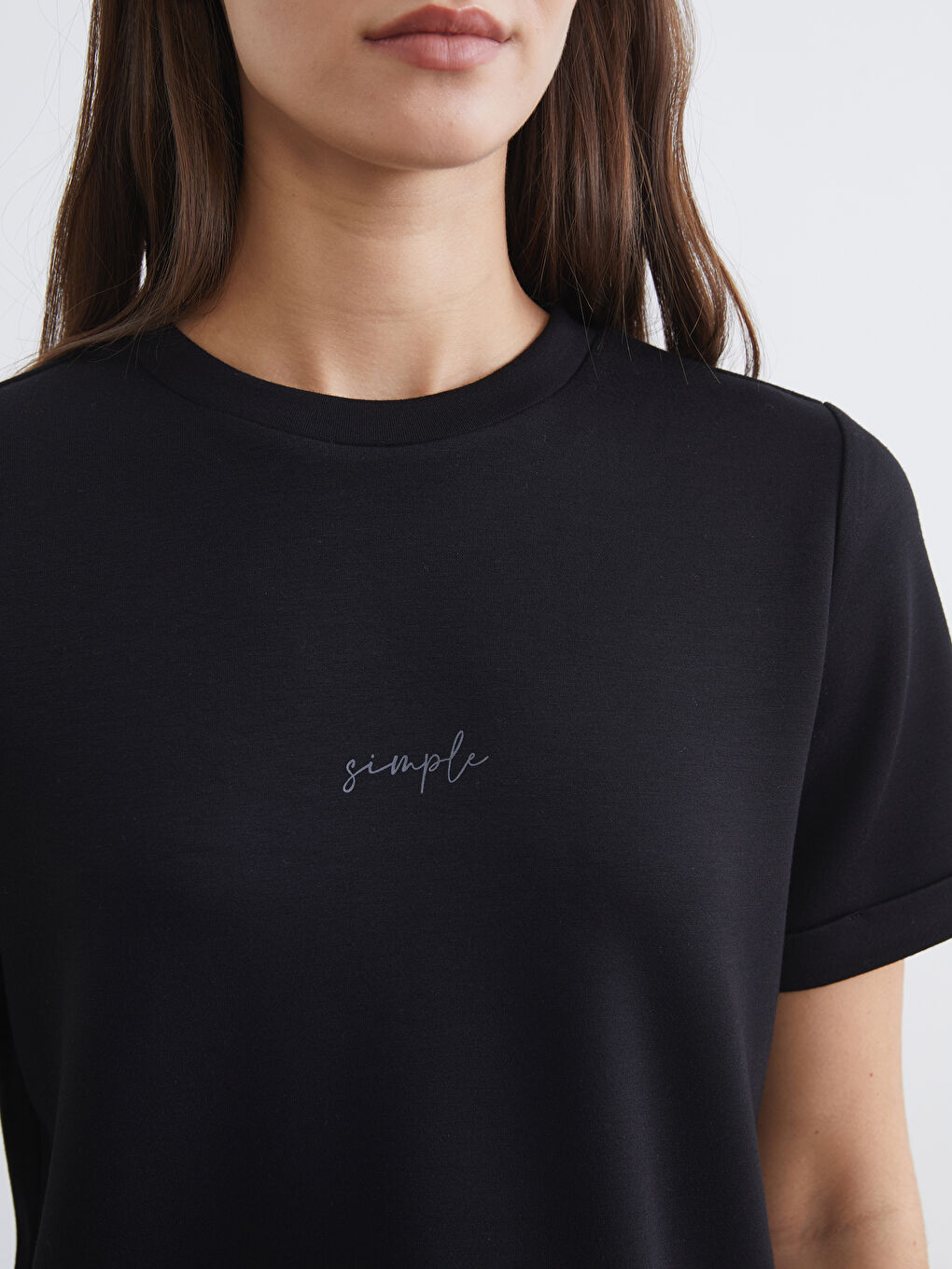 Woman BLACK T-Shirt-2