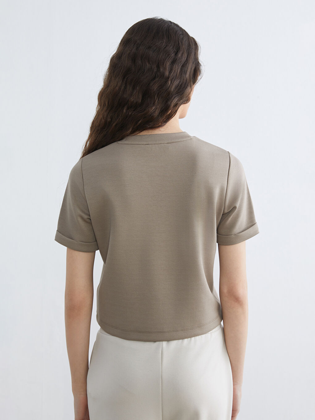 Woman BROWN T-Shirt-3