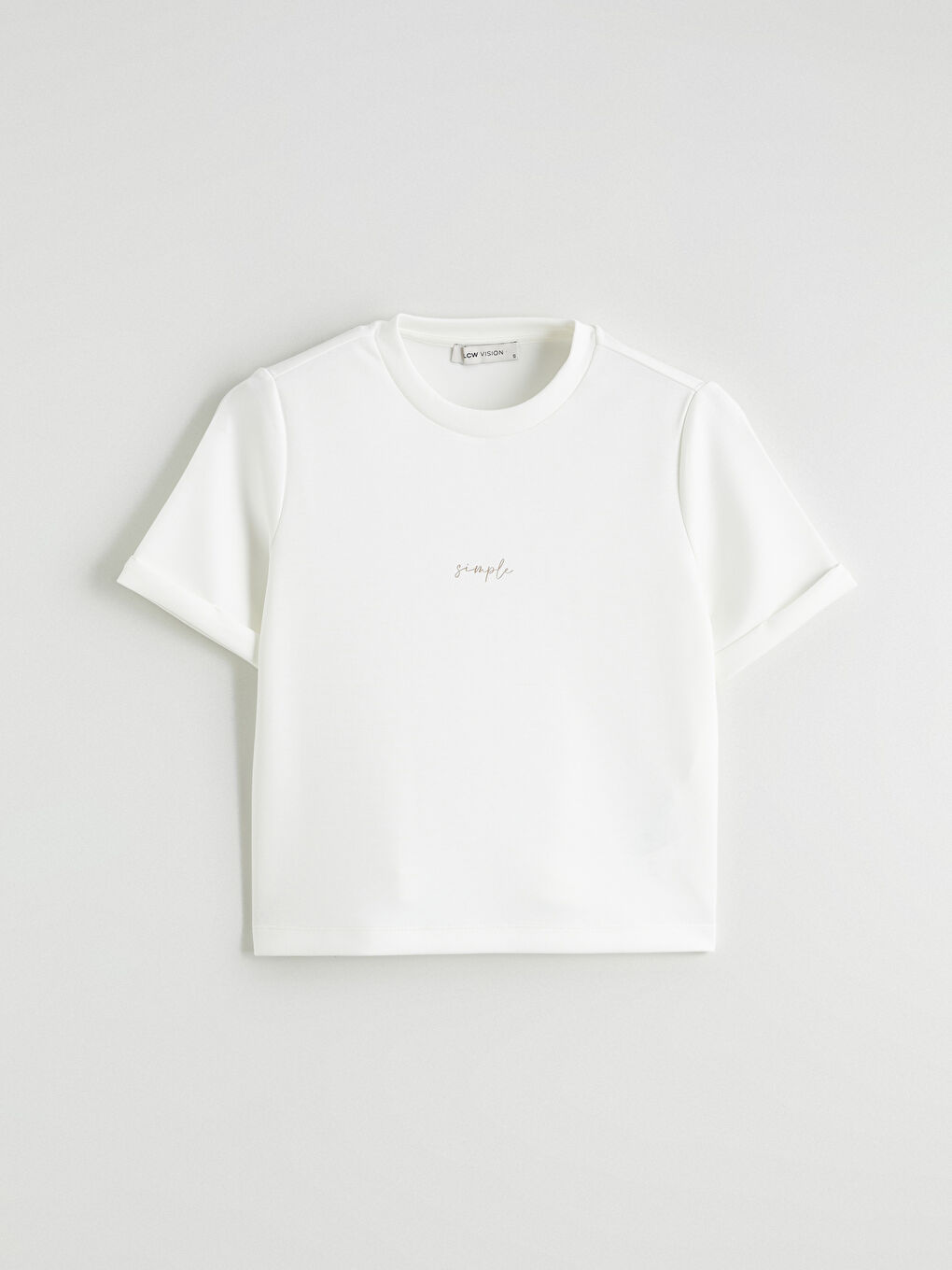 Woman ECRU T-Shirt-5