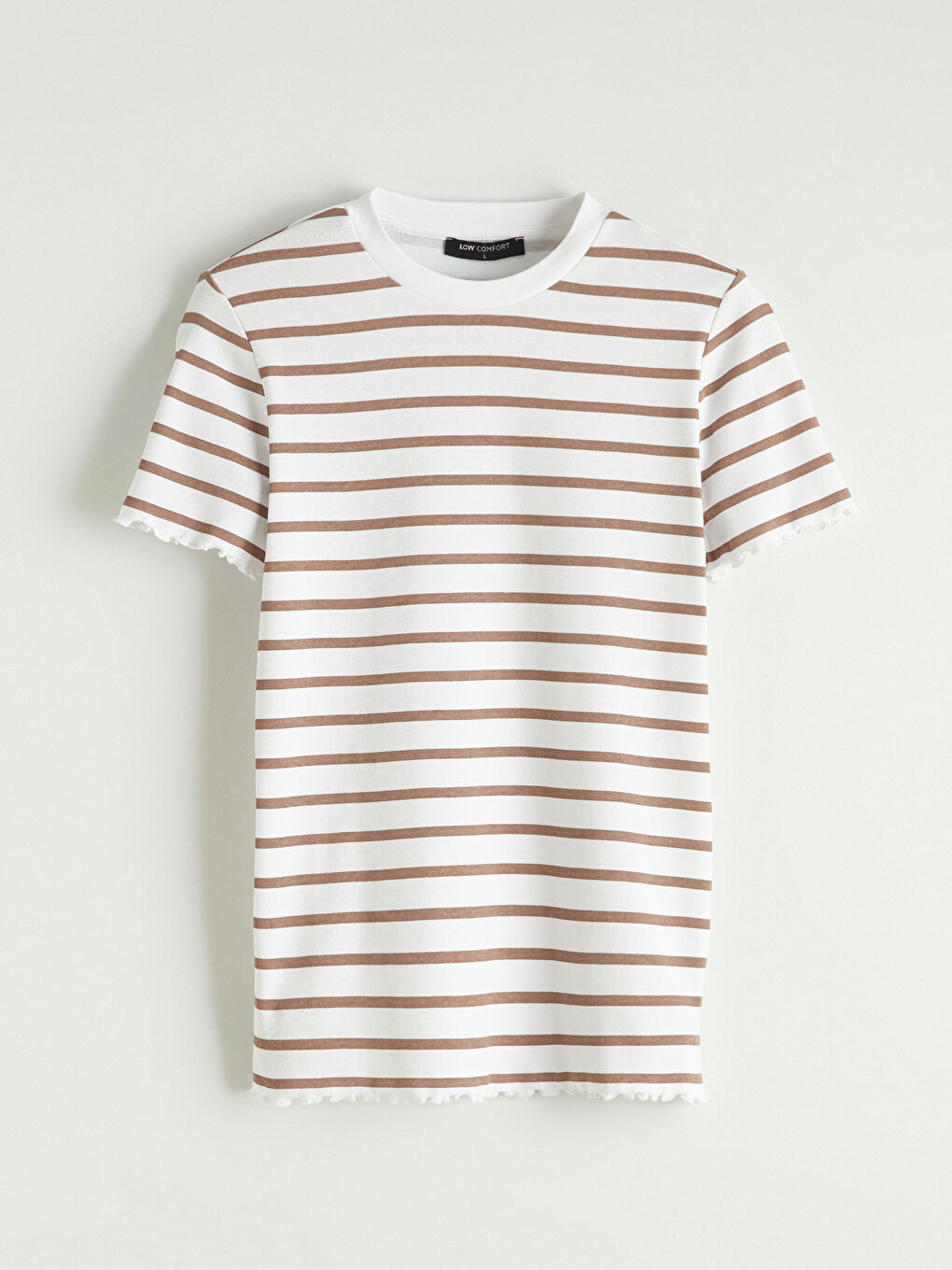 Женщины Коричневый Футболка-4