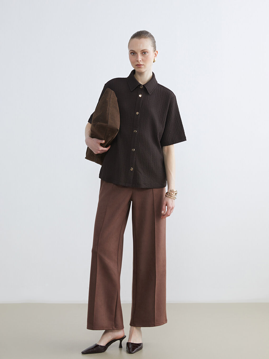 Woman BROWN Shirt-1