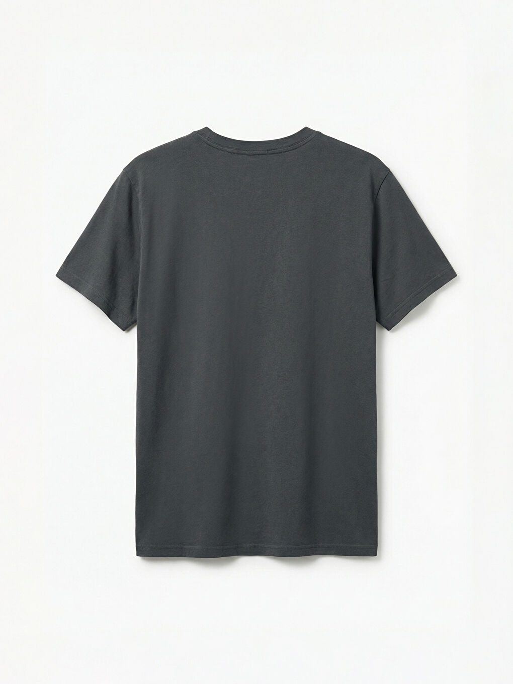 Crew Neck T-Shirt with Stitch Print-5