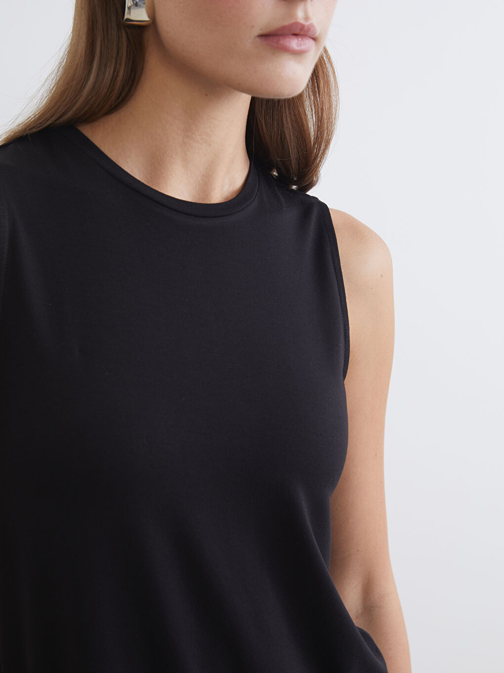 Crew Neck Women's Tank Top-2