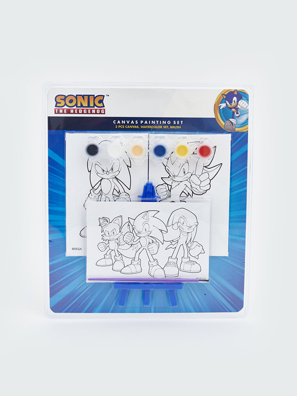 Sonic Baskılı Sulu Boya Seti