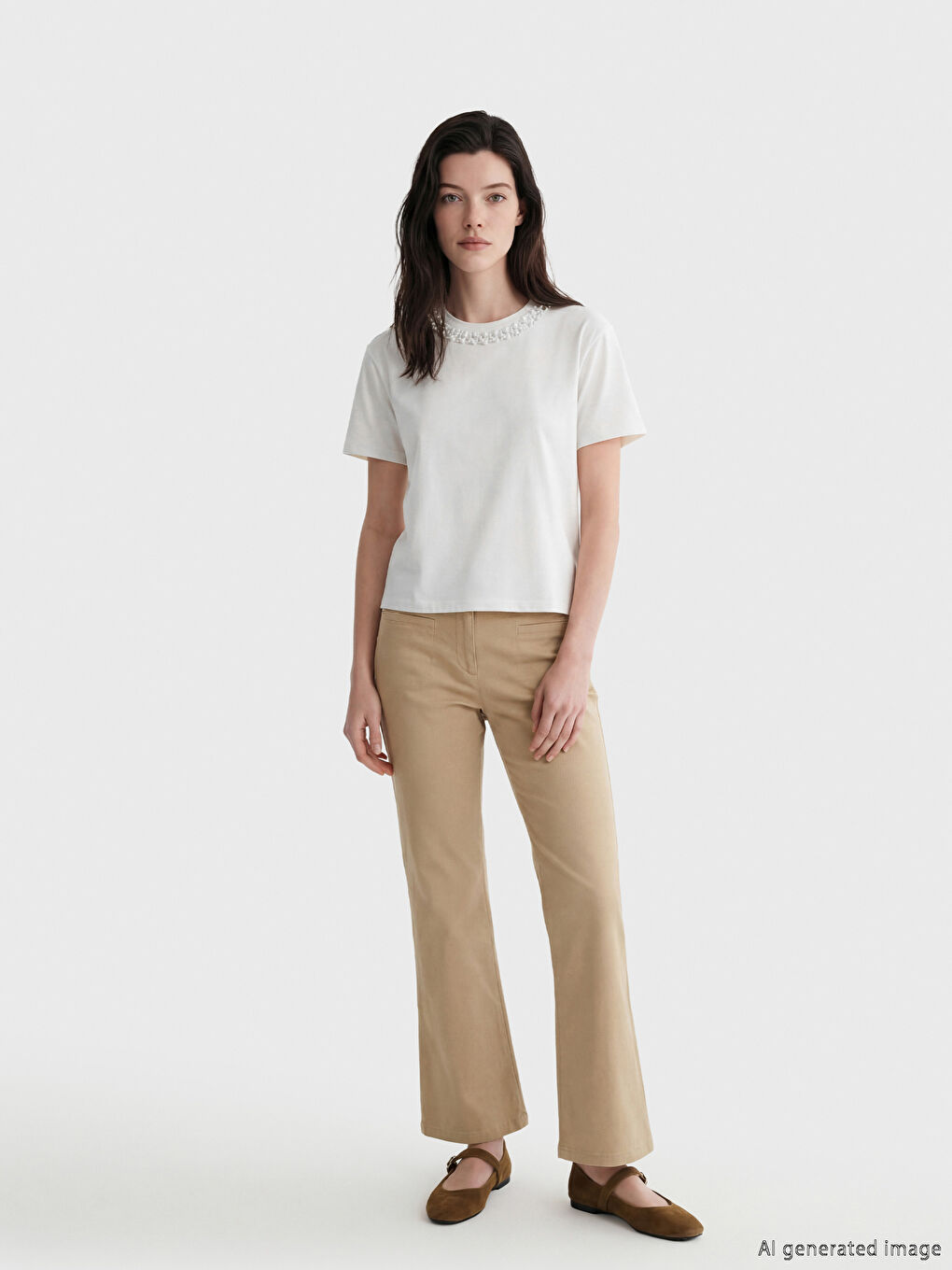 Жена Екрю Тениска-1