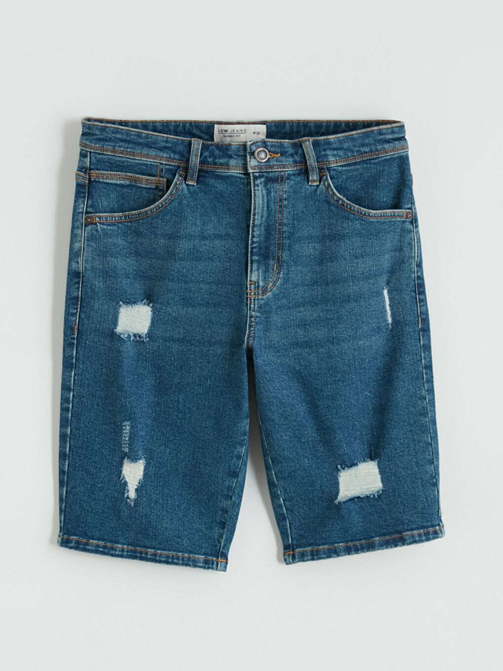 Man INDIGO Denim Shorts-3