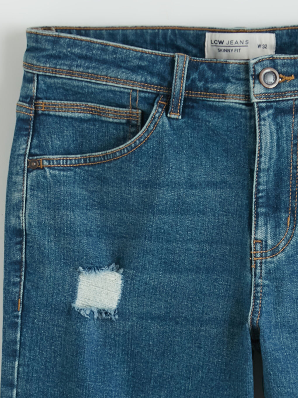 Man INDIGO Denim Shorts-5