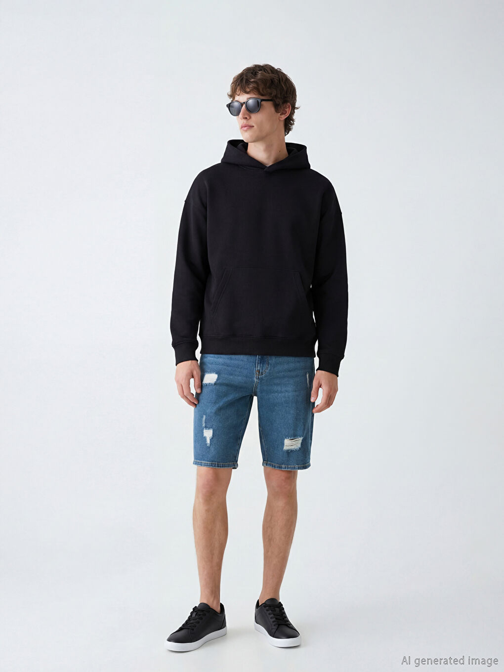 Man INDIGO Denim Shorts
