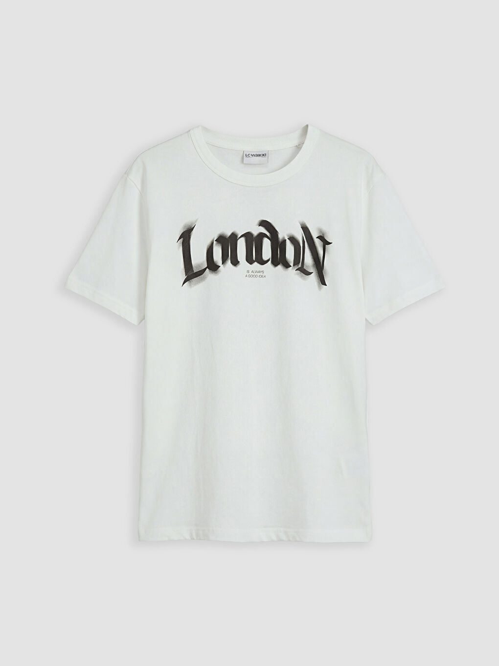 Ekru London Baskılı Erkek Çocuk Şortlu Takım-1