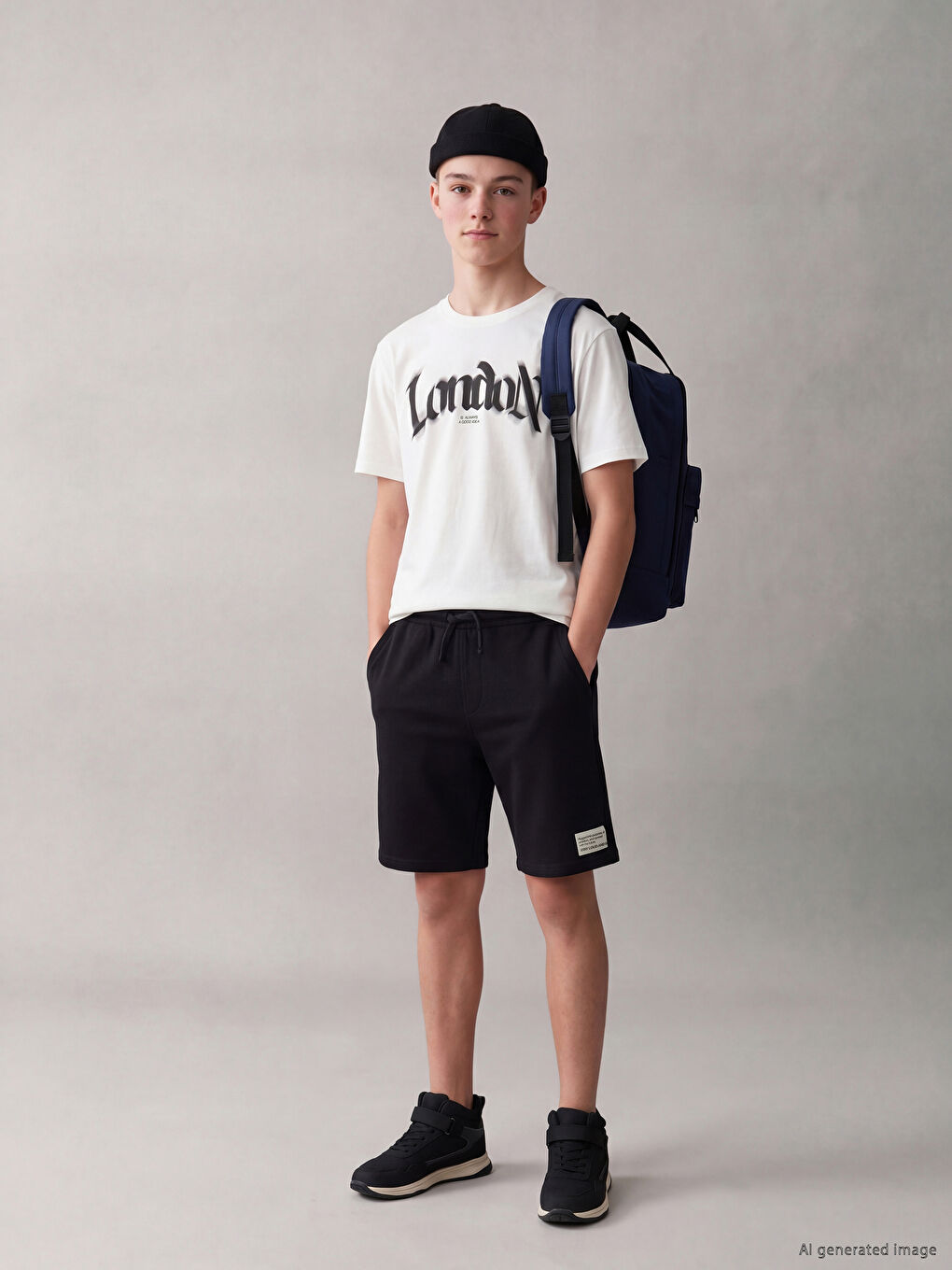London Printed Boys' Shorts Set