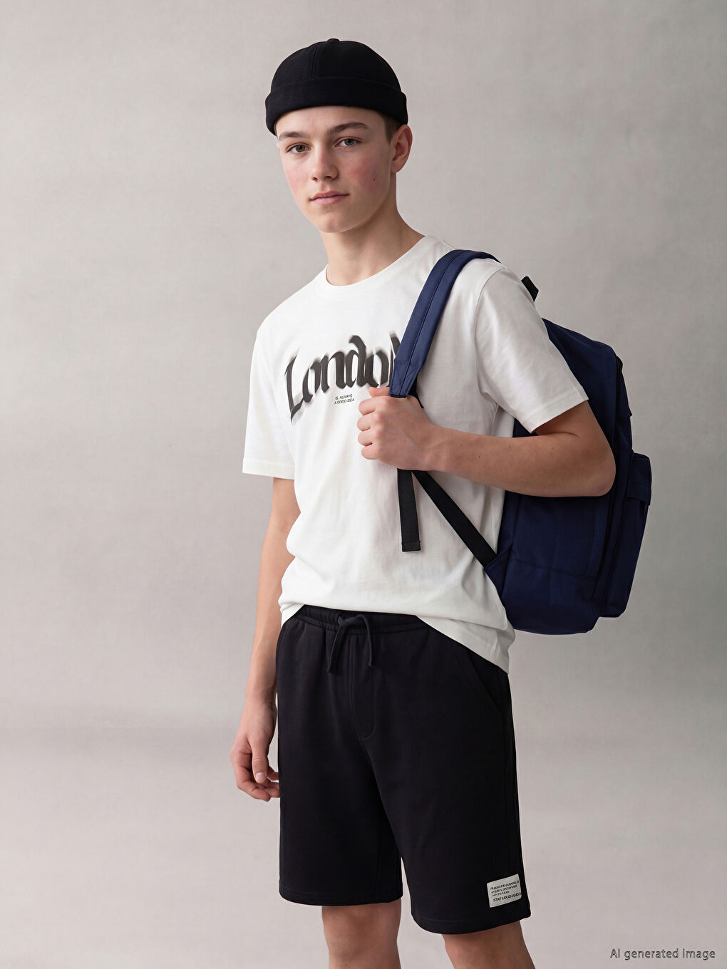 London Printed Boys' Shorts Set-1