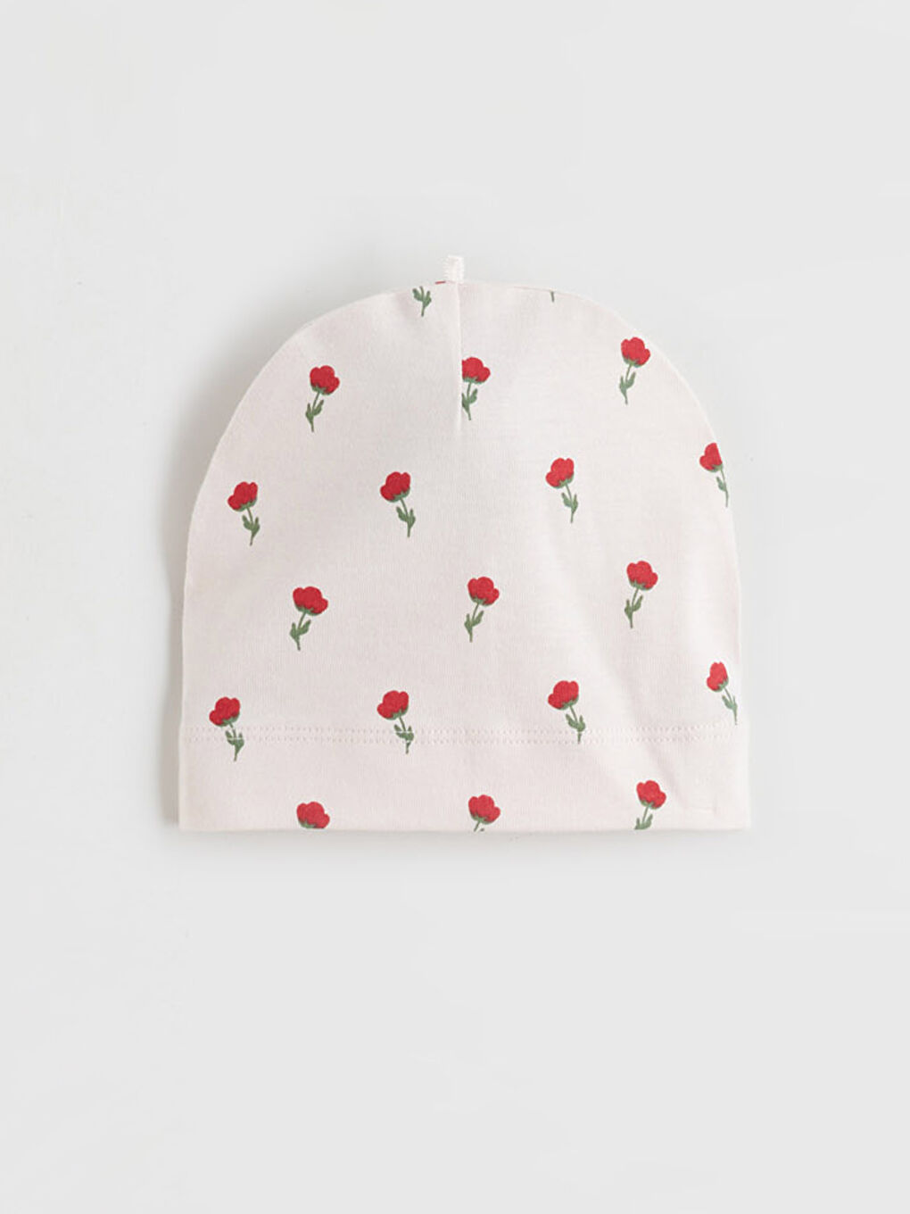 Pembe Pamuklu Kız Bebek Bere