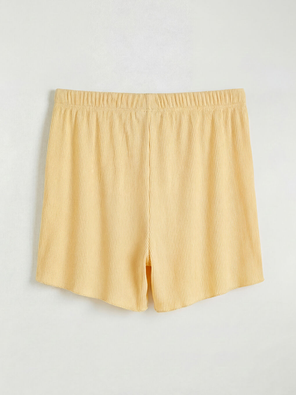 Turuncu Bisiklet Yaka Nakışlı Kadın Şortlu Pijama Takımı-2