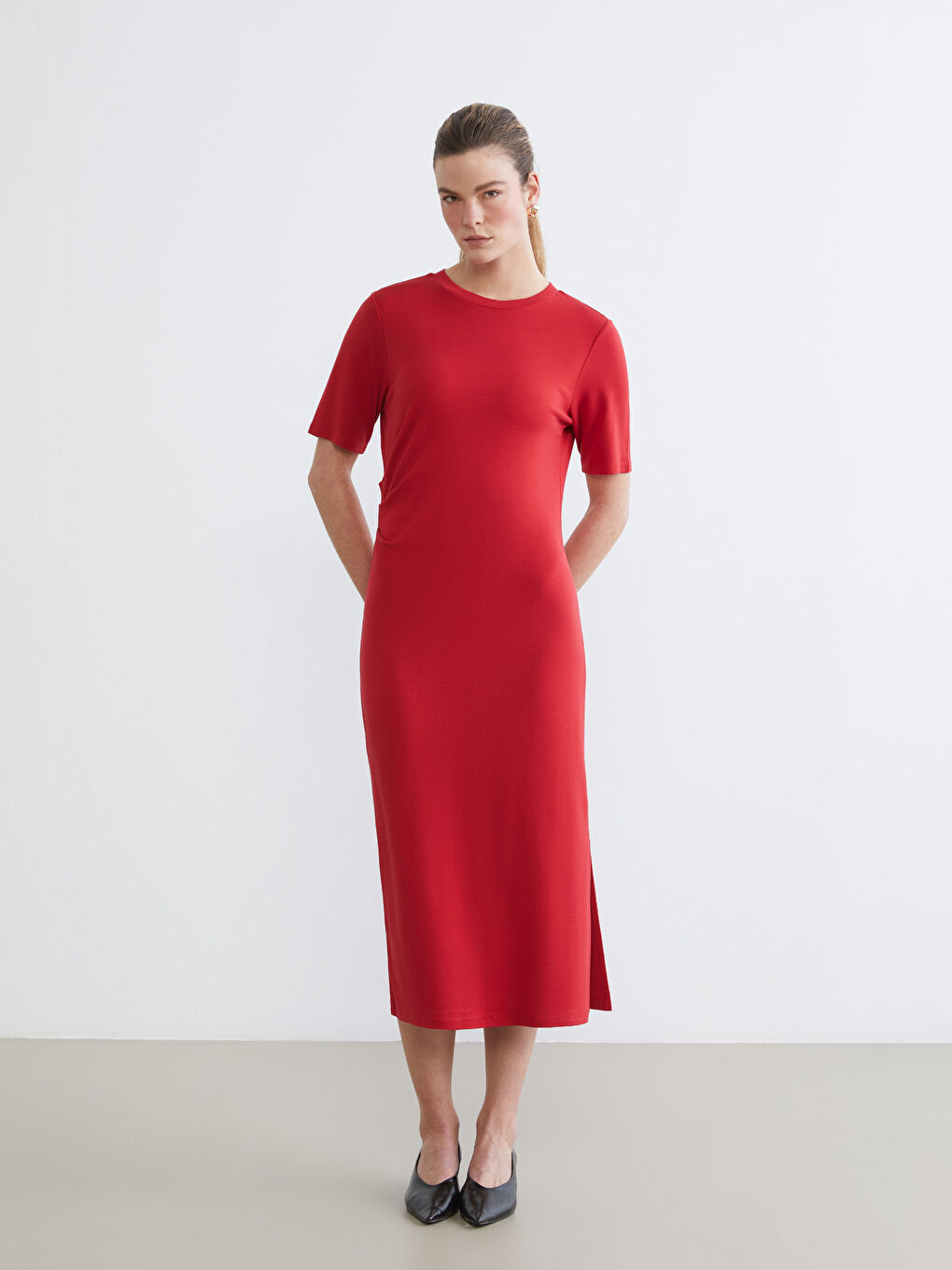 Žena CRVENA Haljina-1