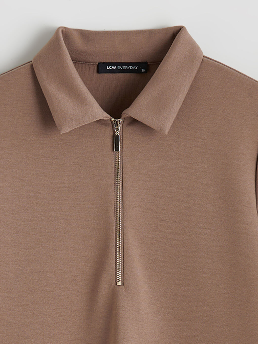 Collared Neck Mini Dress-5