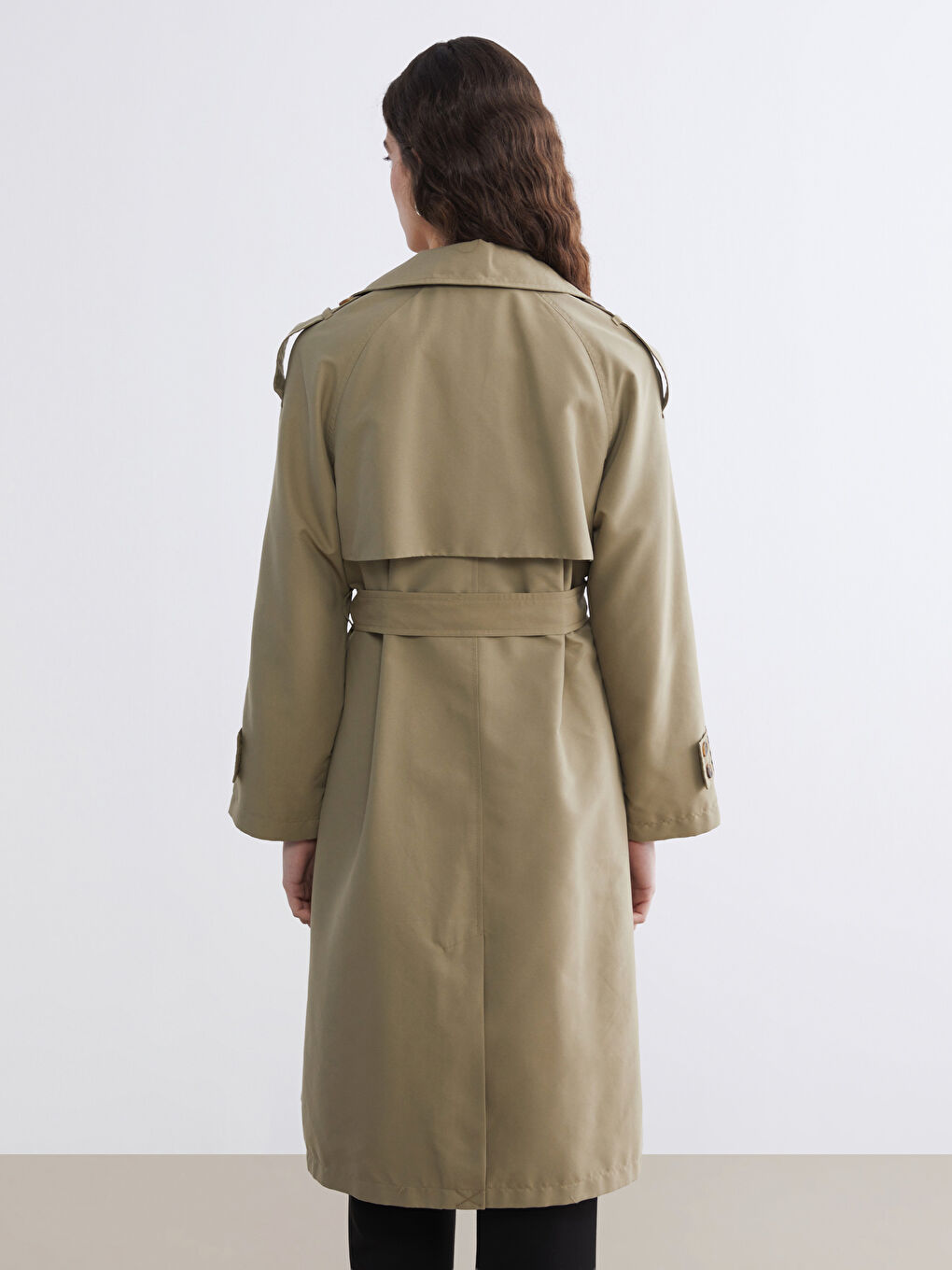 Woman KHAKI Trenchcoat-4