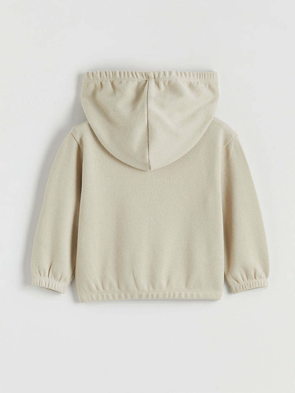 Bej Kapüşonlu Erkek Bebek Eşofman Takımı-2