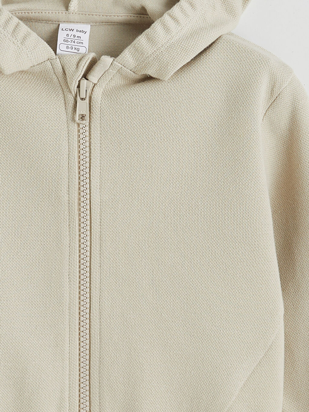 Bej Kapüşonlu Erkek Bebek Eşofman Takımı-5