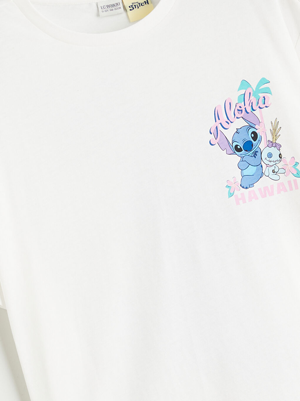 Stitch Baskılı Kız Çocuk Tişört ve Şort-2