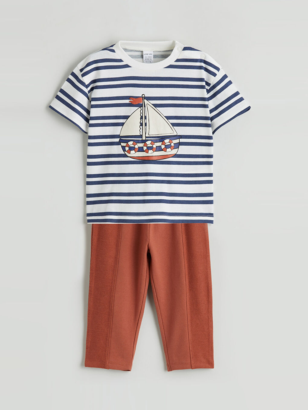 Baby Boys' Crew Neck T-Shirt and Trousers