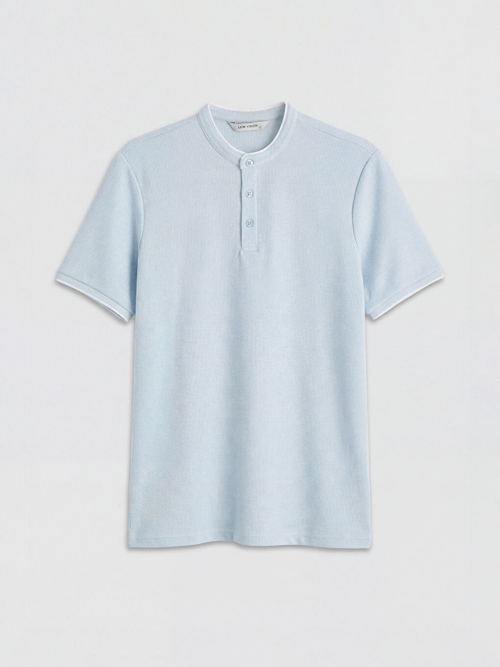 Mavi Hakim Yaka Erkek Tişört